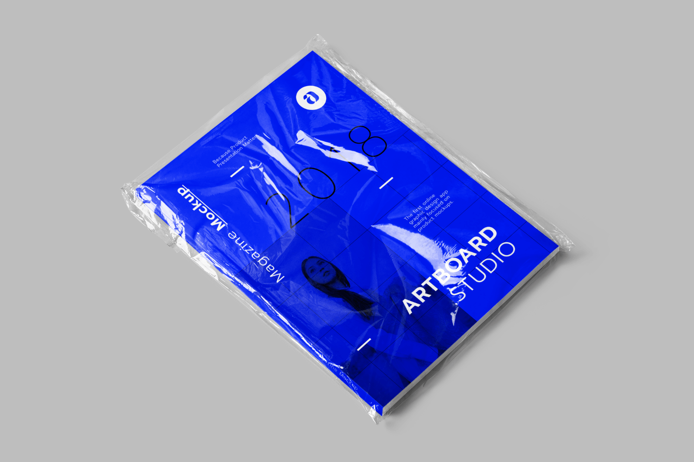 Magazine free psd mockup to showcase your design in a photorealistic style. Free Magazine Cover Mockup Scene