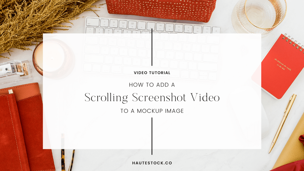 These scrolling mockup animations can be used to showcase your latest website design projects, show the inside of your course or membership . Video Tutorial Scrolling Video Mockup Haute Stock Styled Stock Photography