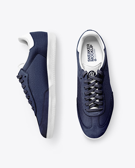 Today we are pleased to present you free sneaker mockup. Realistic Sneakers Mockup Free Psd Mockups Smart Object And Templates To Create Magazines Books Stationery Clothing Mobile Packaging Business Cards Banners Billboards