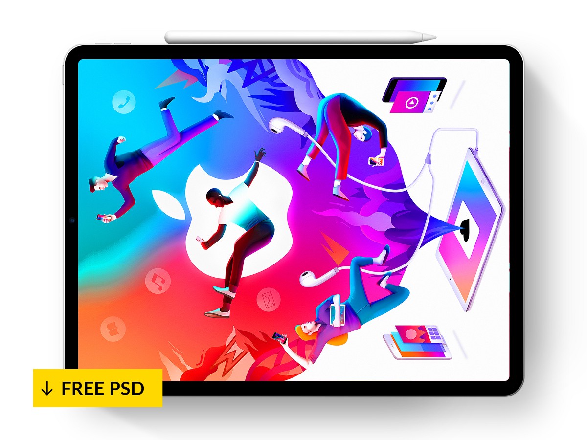 12.9 ipad pro mockup sketch resource. Free Ipad Pro Mockups For 2020 Psd Sketch December 2021 Ux Planet