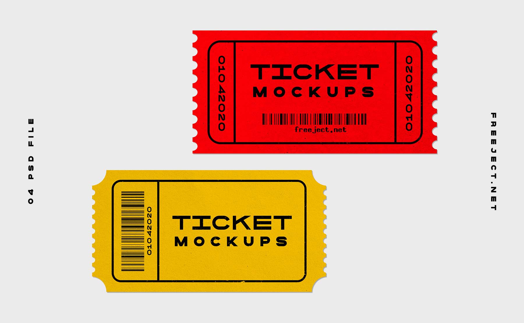 Packed with new mockups, exclusive subscriber items and the hottest free… Free Download 4 Ticket Mockups Design