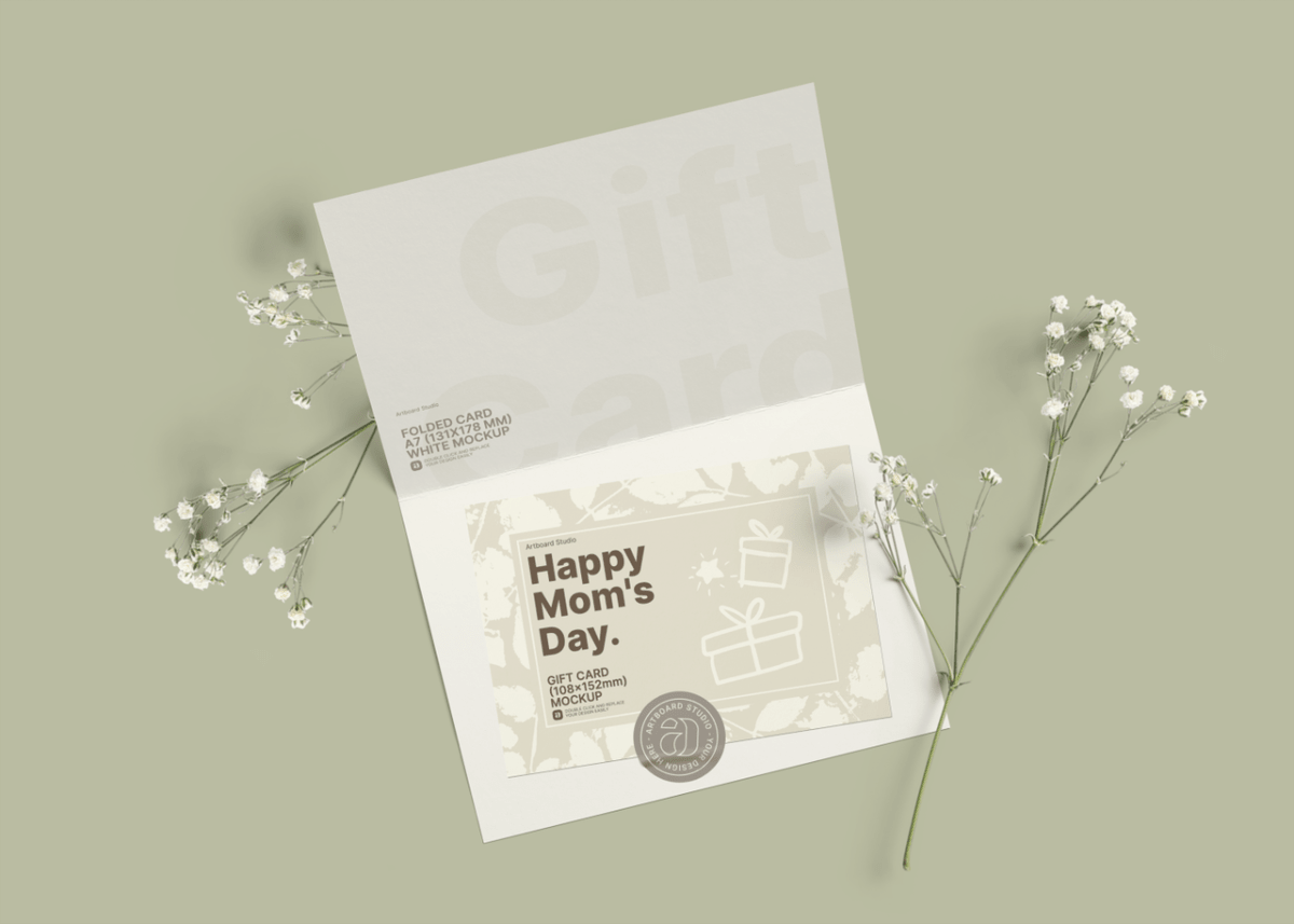But before you run out to the mall and start filling your shopping basket with goodies galore, it’s a. Free Mother S Day Gift Card Mockup Template