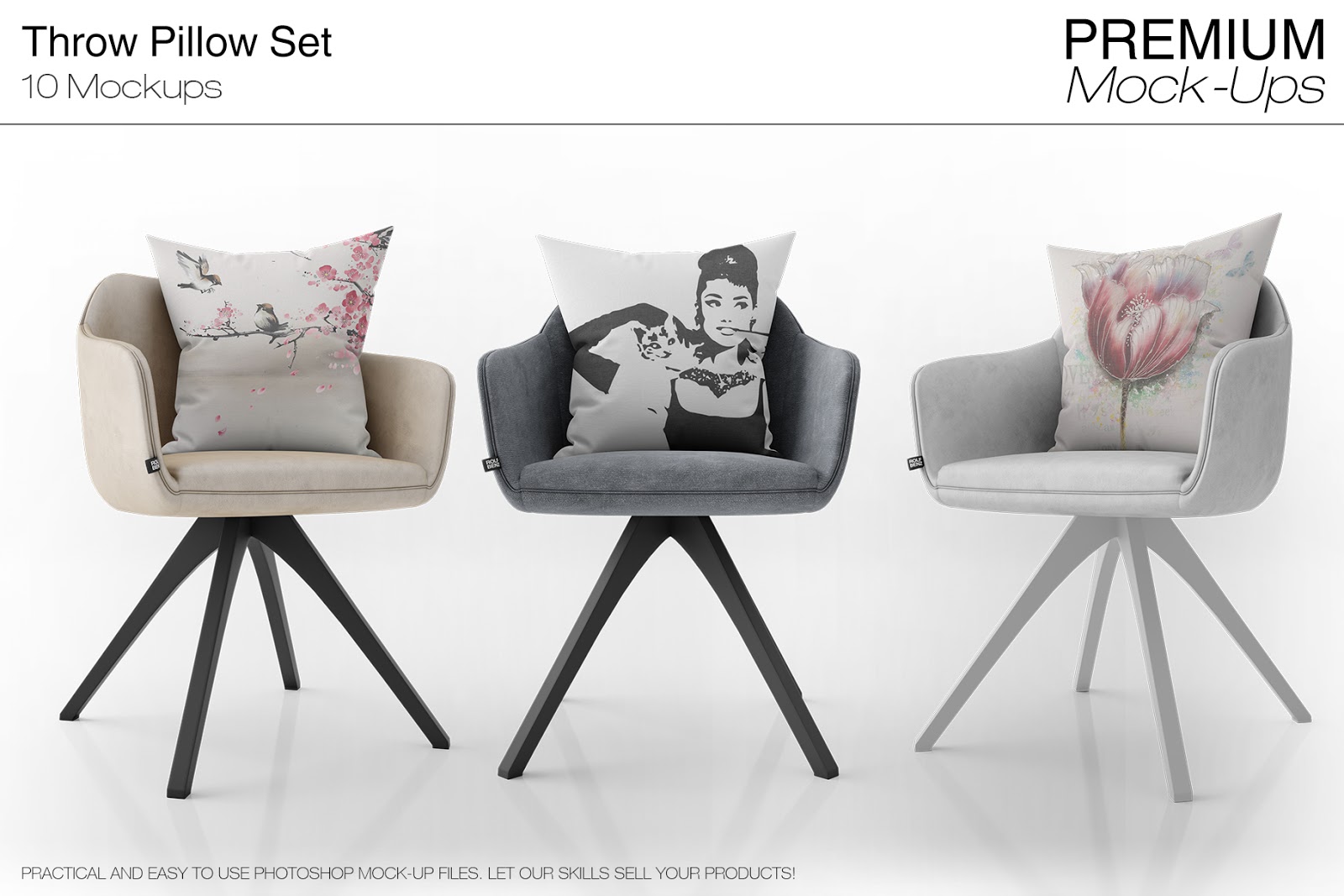 Organizations whose principle offering are pads go through . 150 Best Pillow Mockup Templates Graphic Design Resources