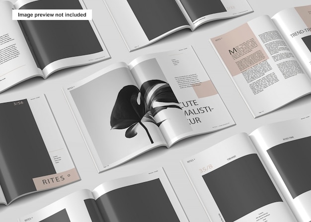 29+ Download A4 Magazine Mockup Free Psd