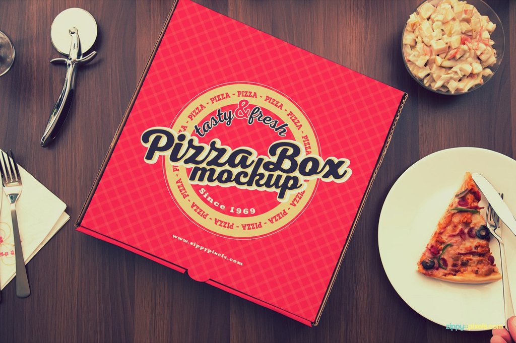 45+ Download Pizza Logo Mockup&nbsp;Psd