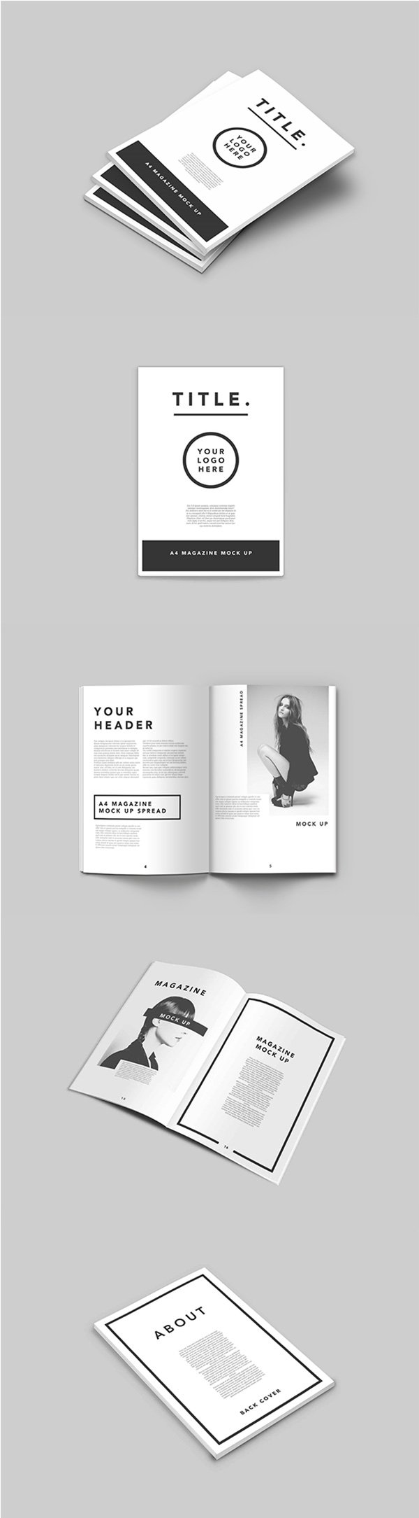 40+ Download Magazine Front And Back Mockup&nbsp;Psd