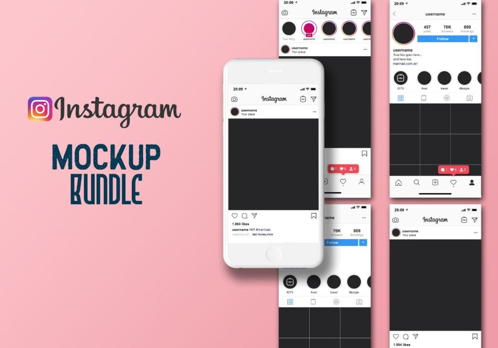 36+ Download Instagram Post Mockup&nbsp;Psd