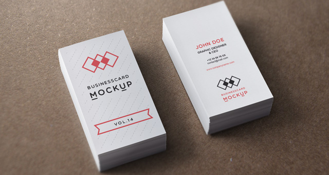49+ Download Vertical Business Card Mockup Free&nbsp;Psd